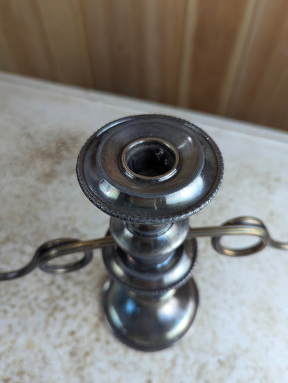 Vintage Silver-plated Three-Arm Candelabra - view 3