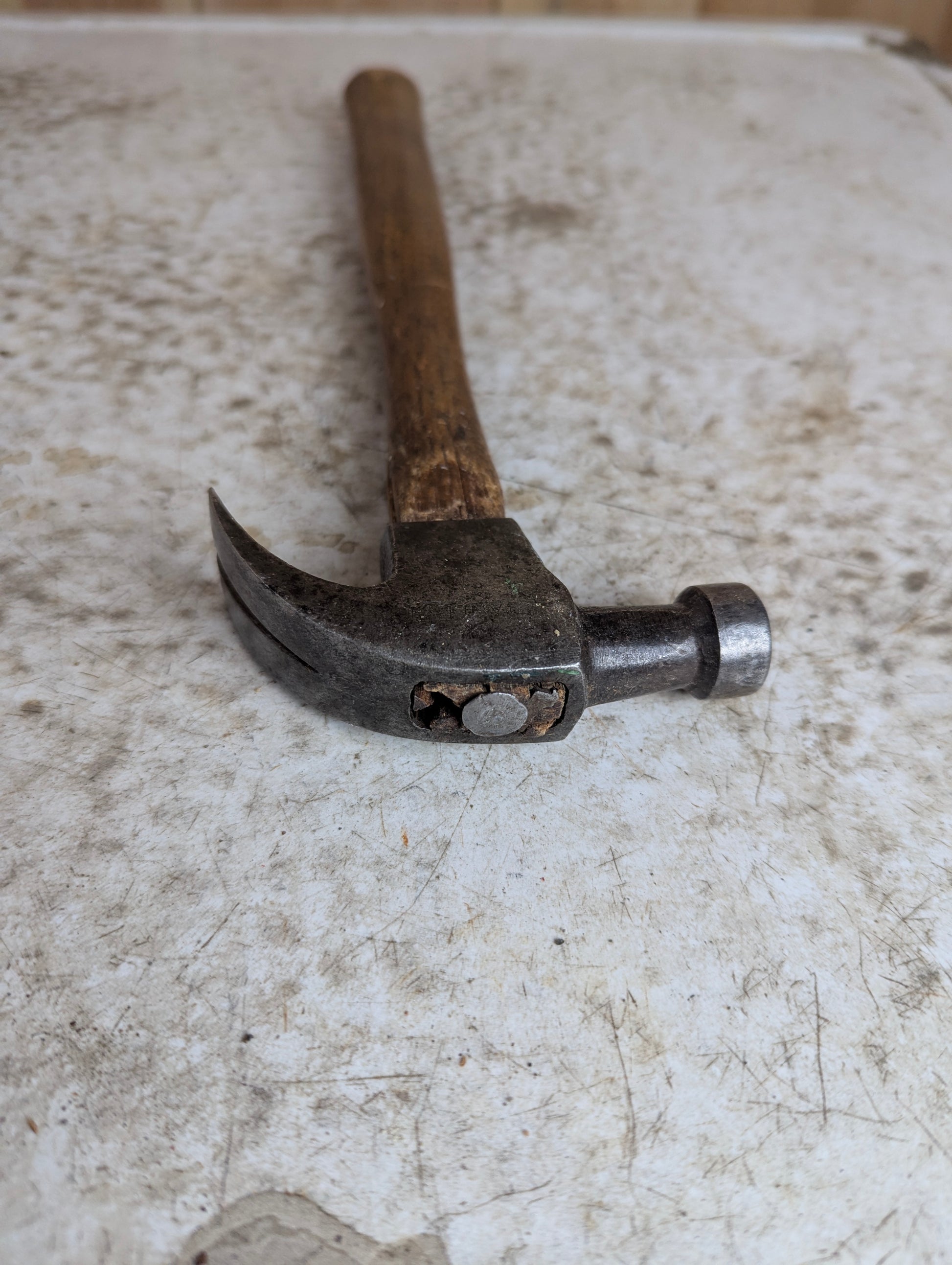 Vintage Small Stanley Plumb Claw Hammer - view 4