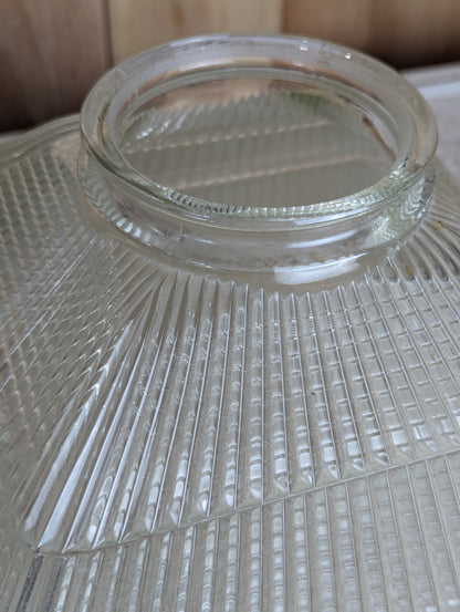 Vintage Square Holophane Glass Lampshade - view 3