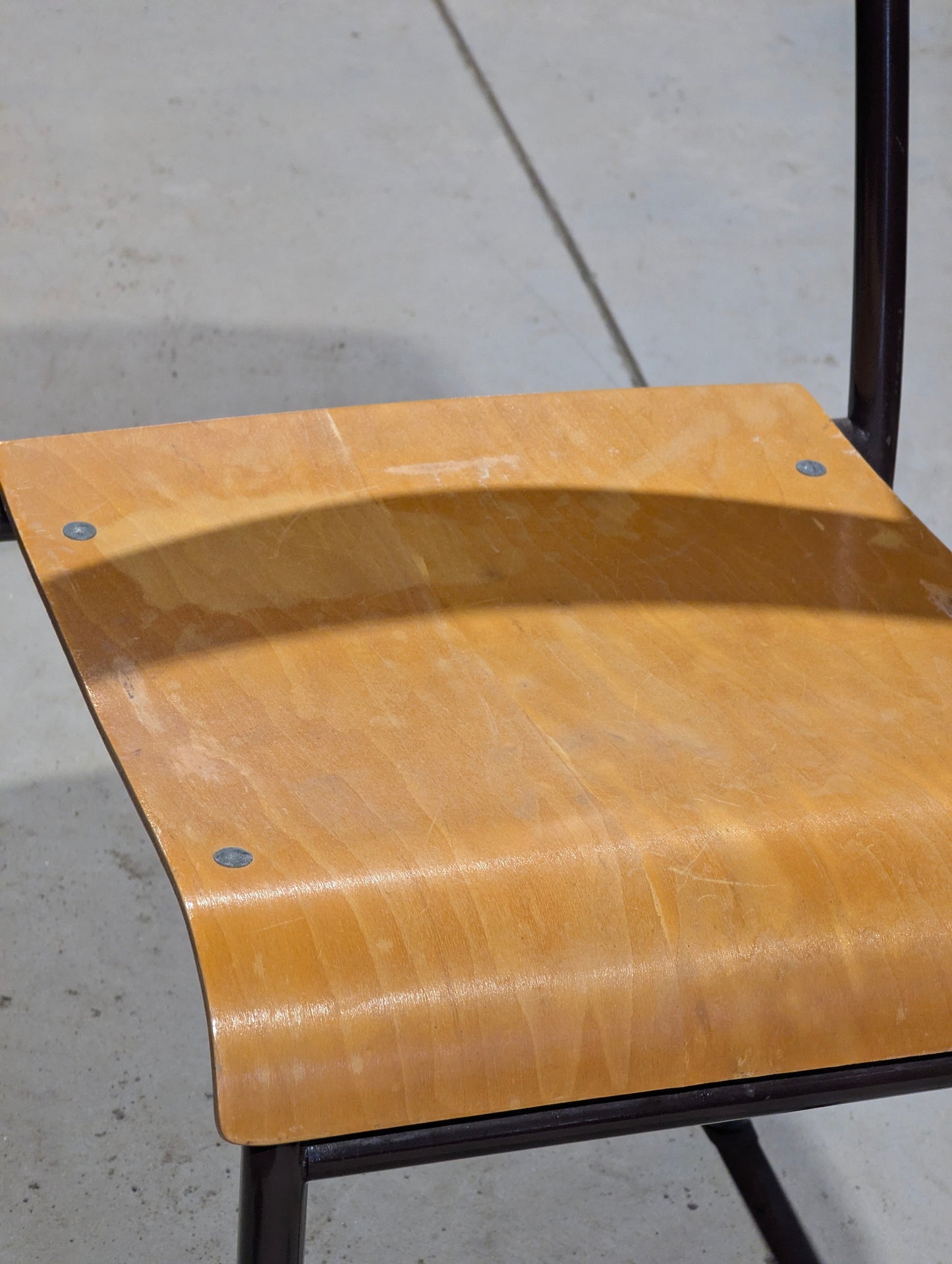 Vintage Stackable Wood Chair - view 2