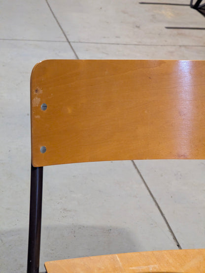 Vintage Stackable Wood Chair - view 3