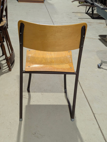 Vintage Stackable Wood Chair - view 4