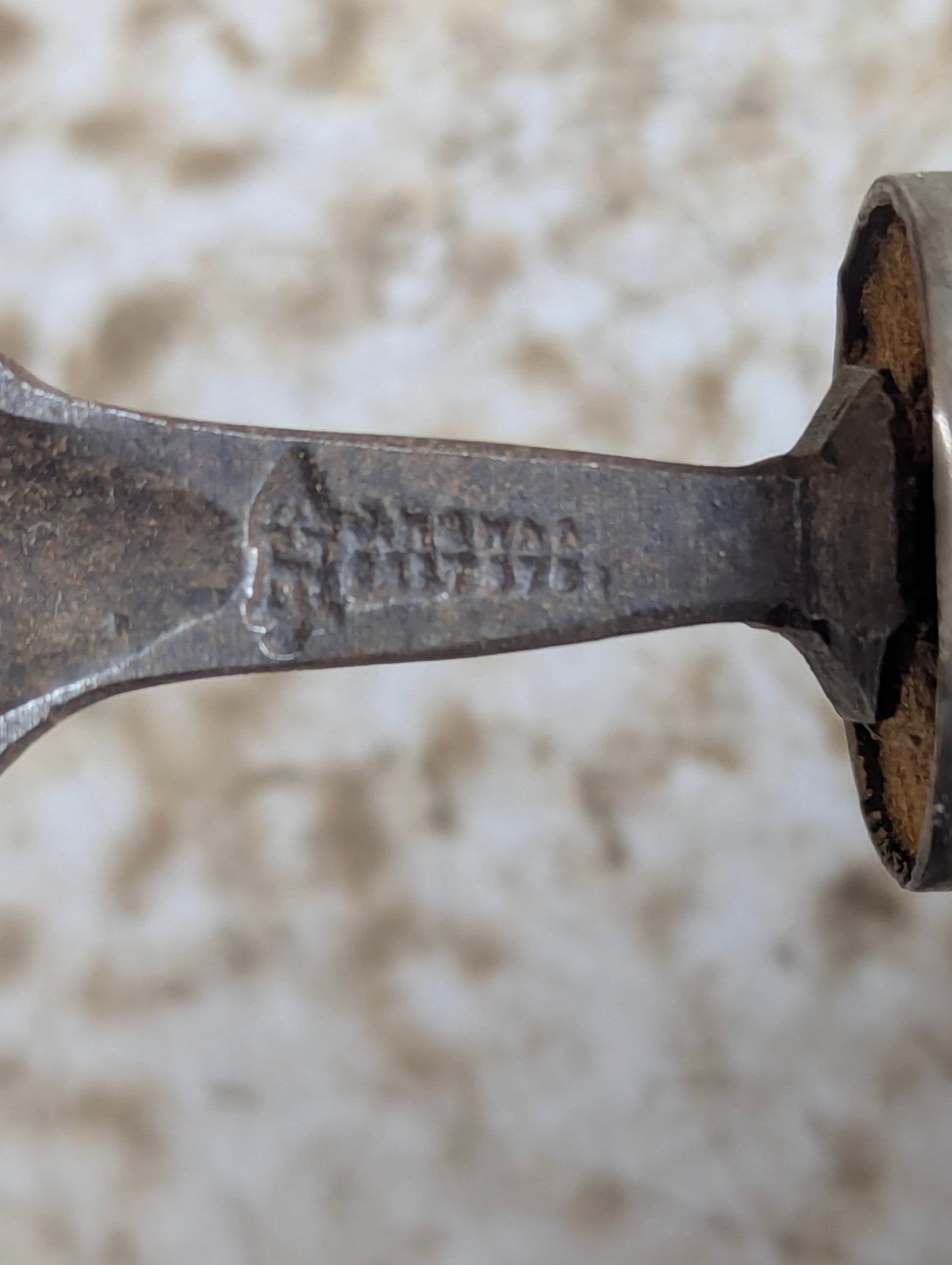Vintage Stamped Cast Steel 11 1/2" 3/4" Wide Gouge Chisel - view 2