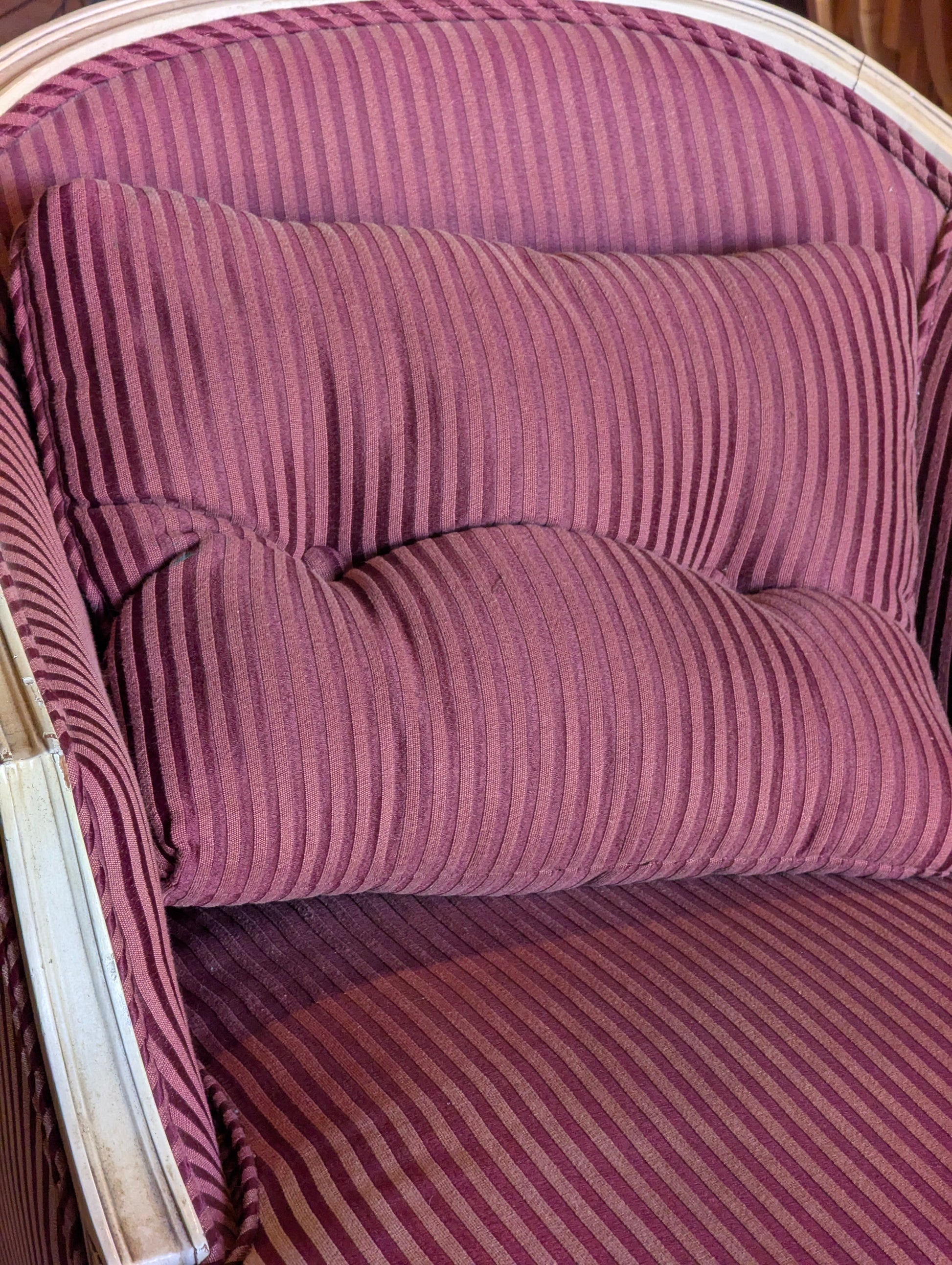 Vintage Striped Chaise Lounge - view 5