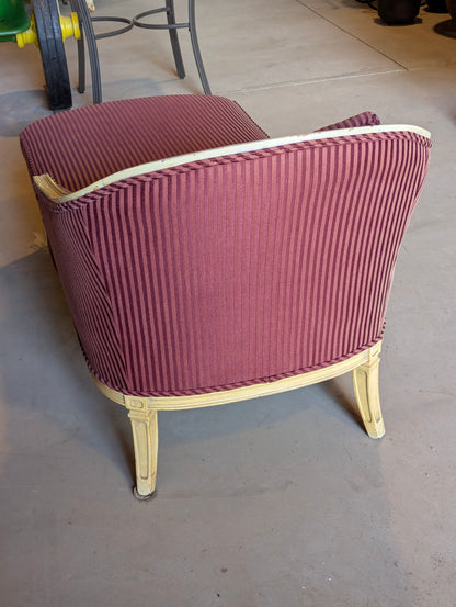 Vintage Striped Chaise Lounge - view 6