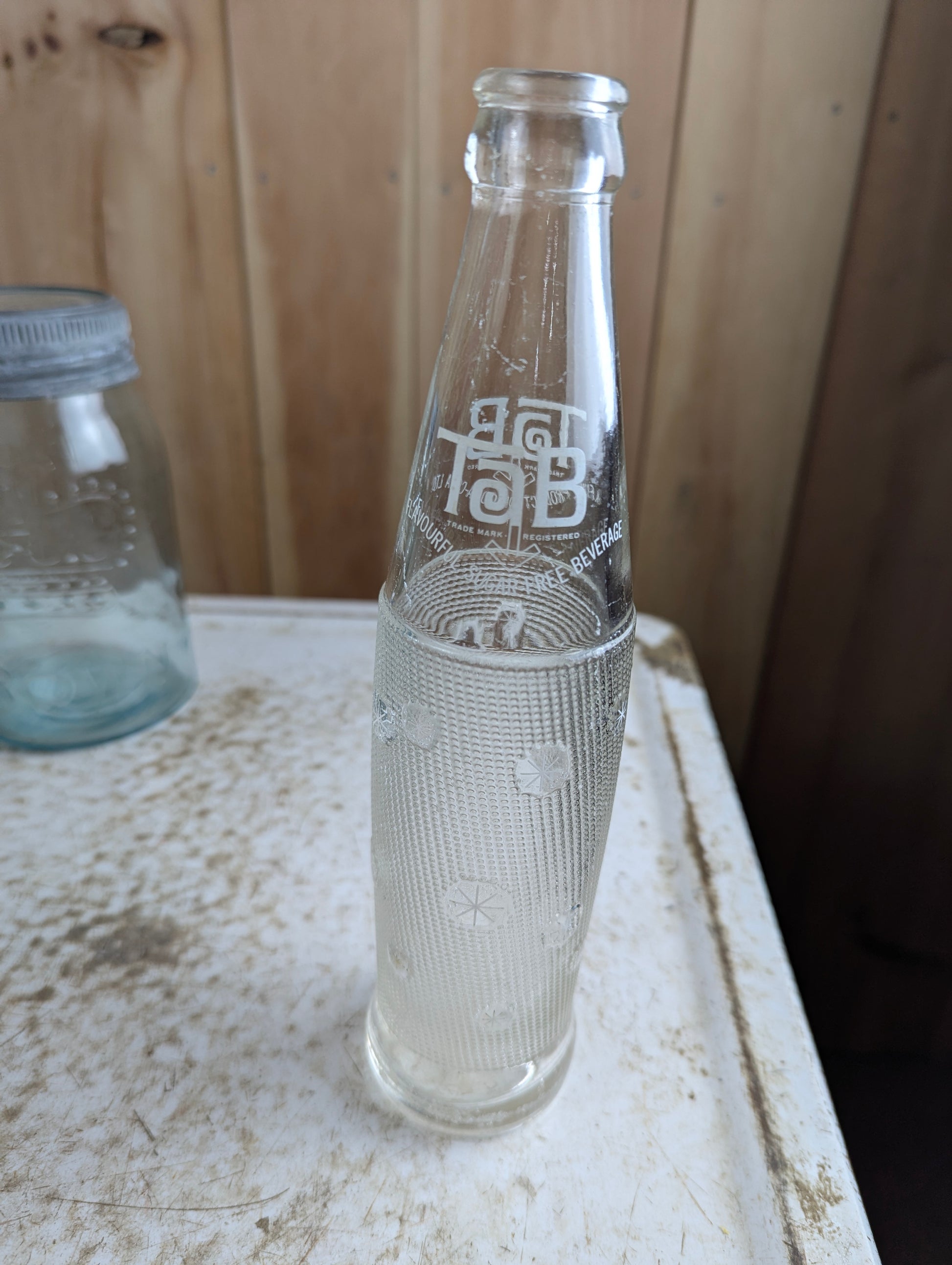 Vintage Tab Soda Bottle