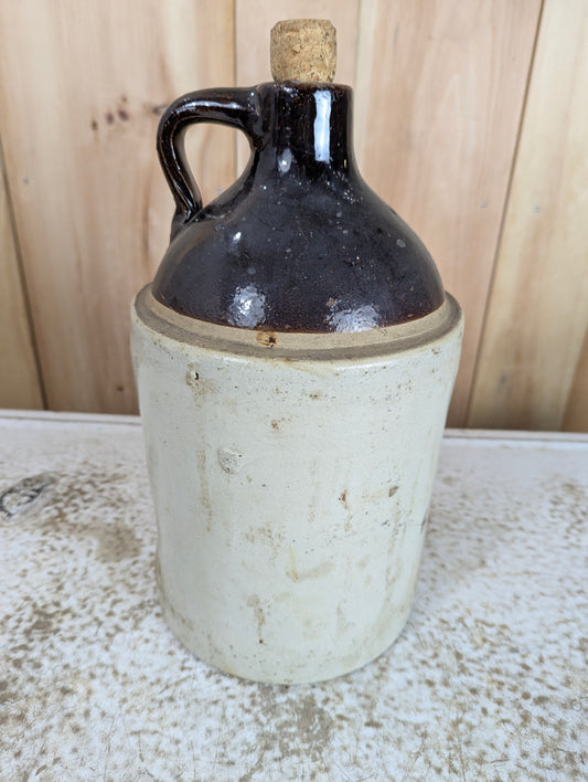 Vintage Two-toned Stoneware Jug