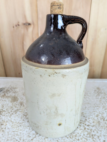Vintage Two-toned Stoneware Jug - view 2