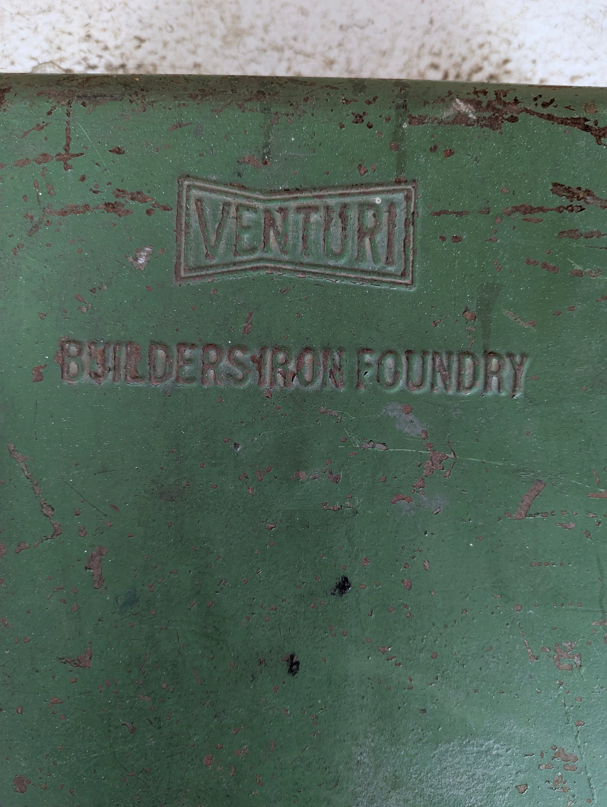 Vintage Venturi Builder’s Iron Foundry Wall Mounted Tool Box - view 2
