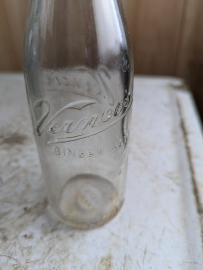 Vintage Vernor's Ginger Ale Clear Glass 8oz Soda Bottle - view 2