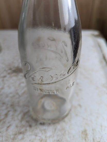 Vintage Vernor's Ginger Ale Clear Glass 8oz Soda Bottle - view 3
