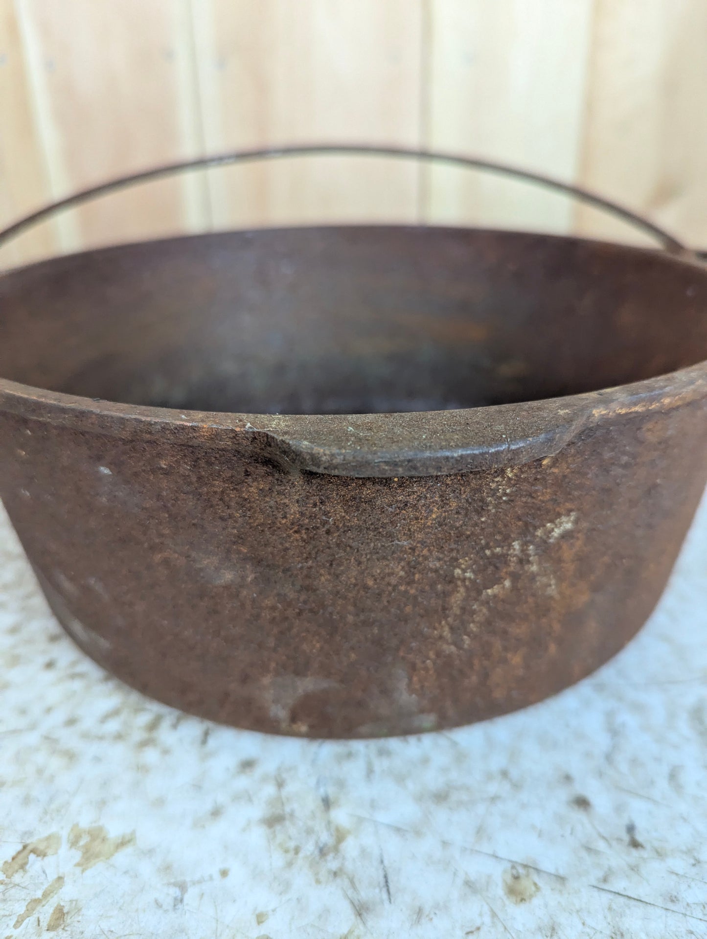 Vintage Wagner Cast Iron Pot - view 2