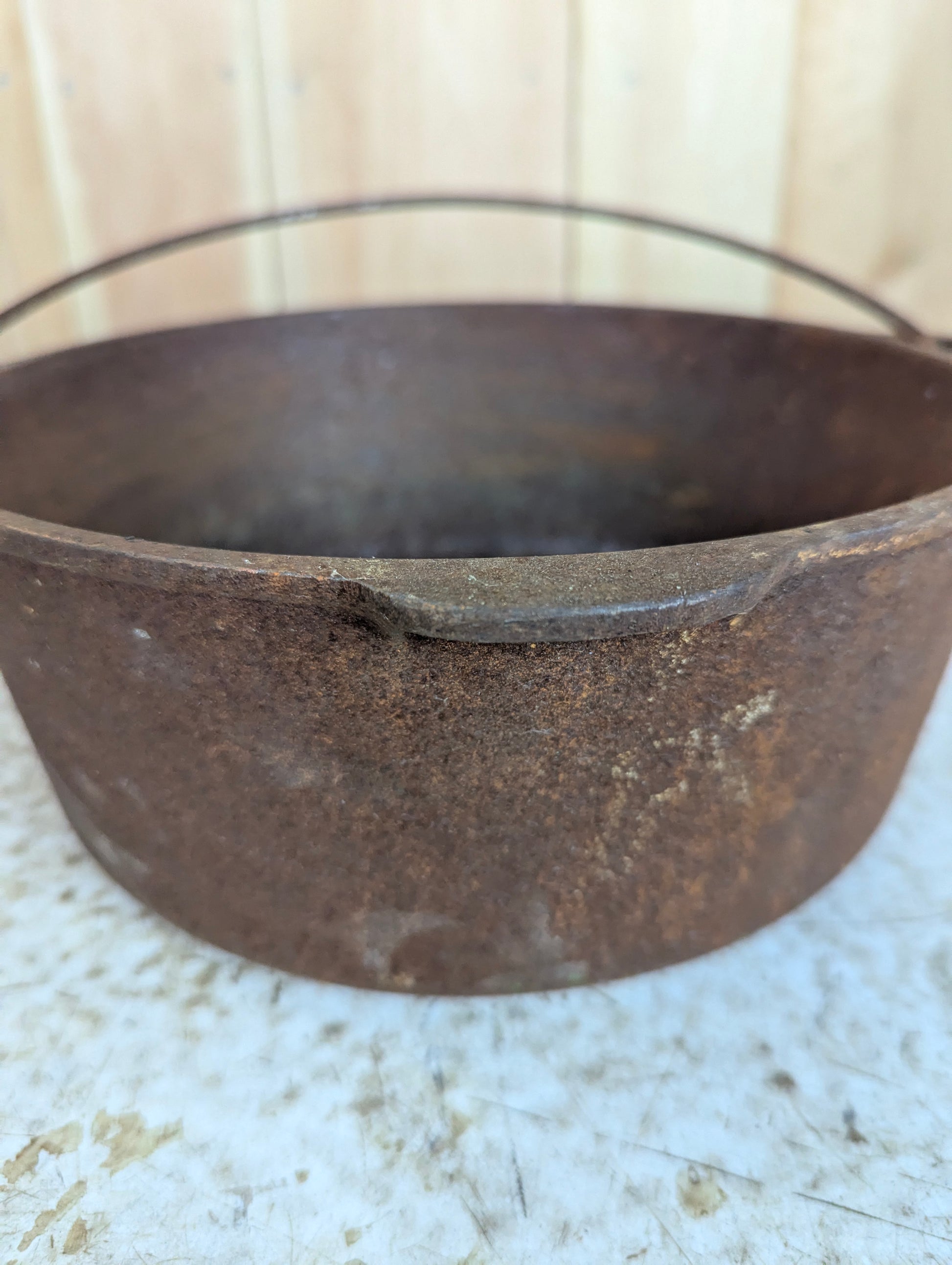 Vintage Wagner Cast Iron Pot - view 2