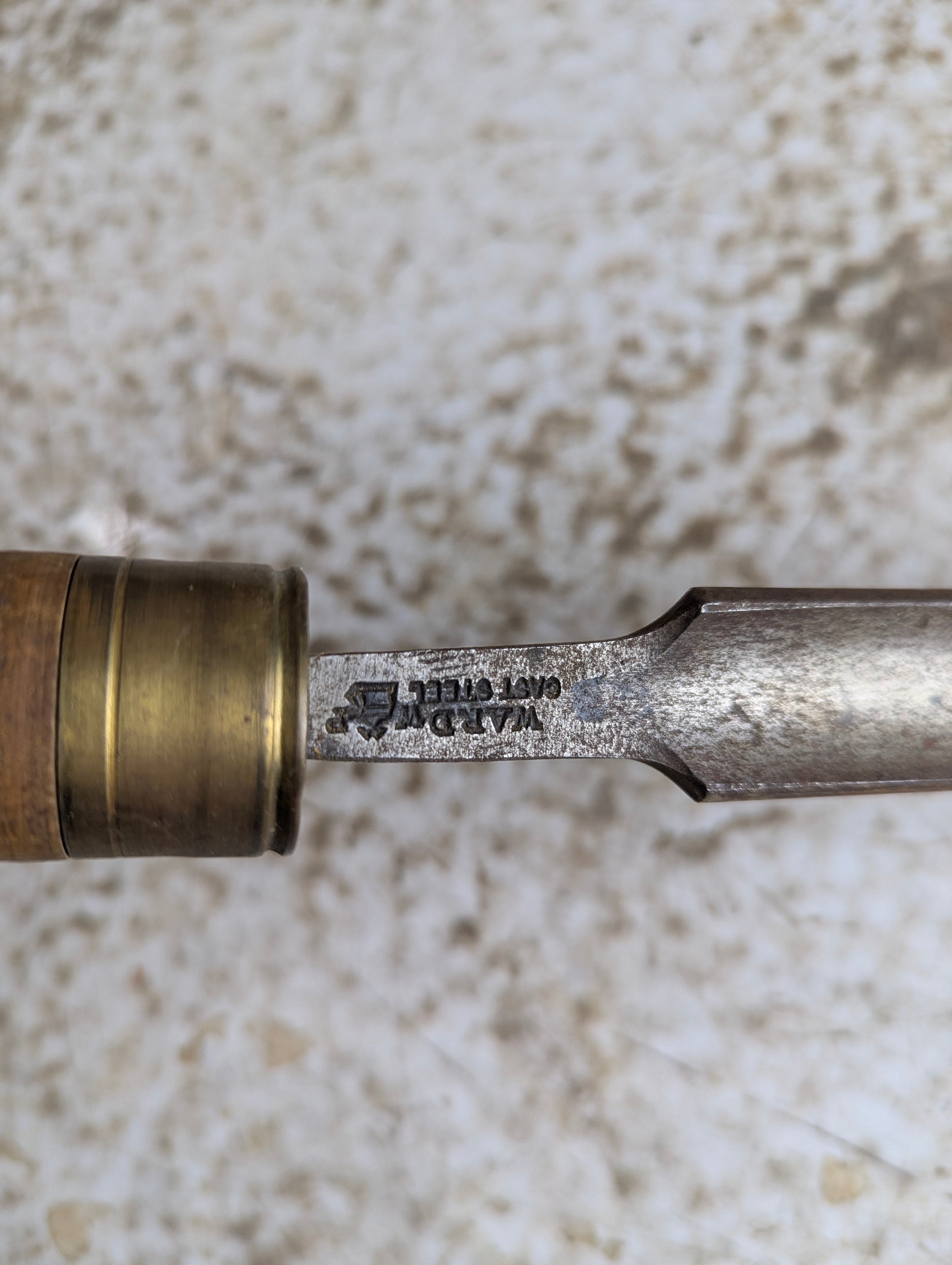 Vintage Ward Cast Steel 14 1/2" 1" Wide Gouge Chisel - view 2