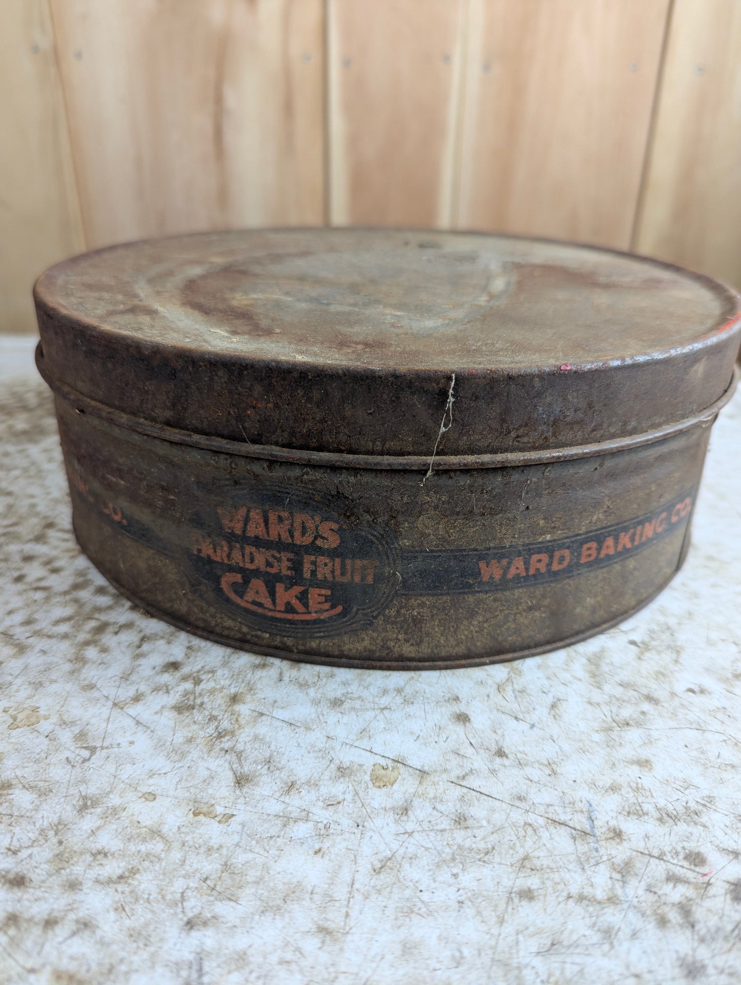 Vintage Ward's Paradise Fruit Cake Tin - view 3
