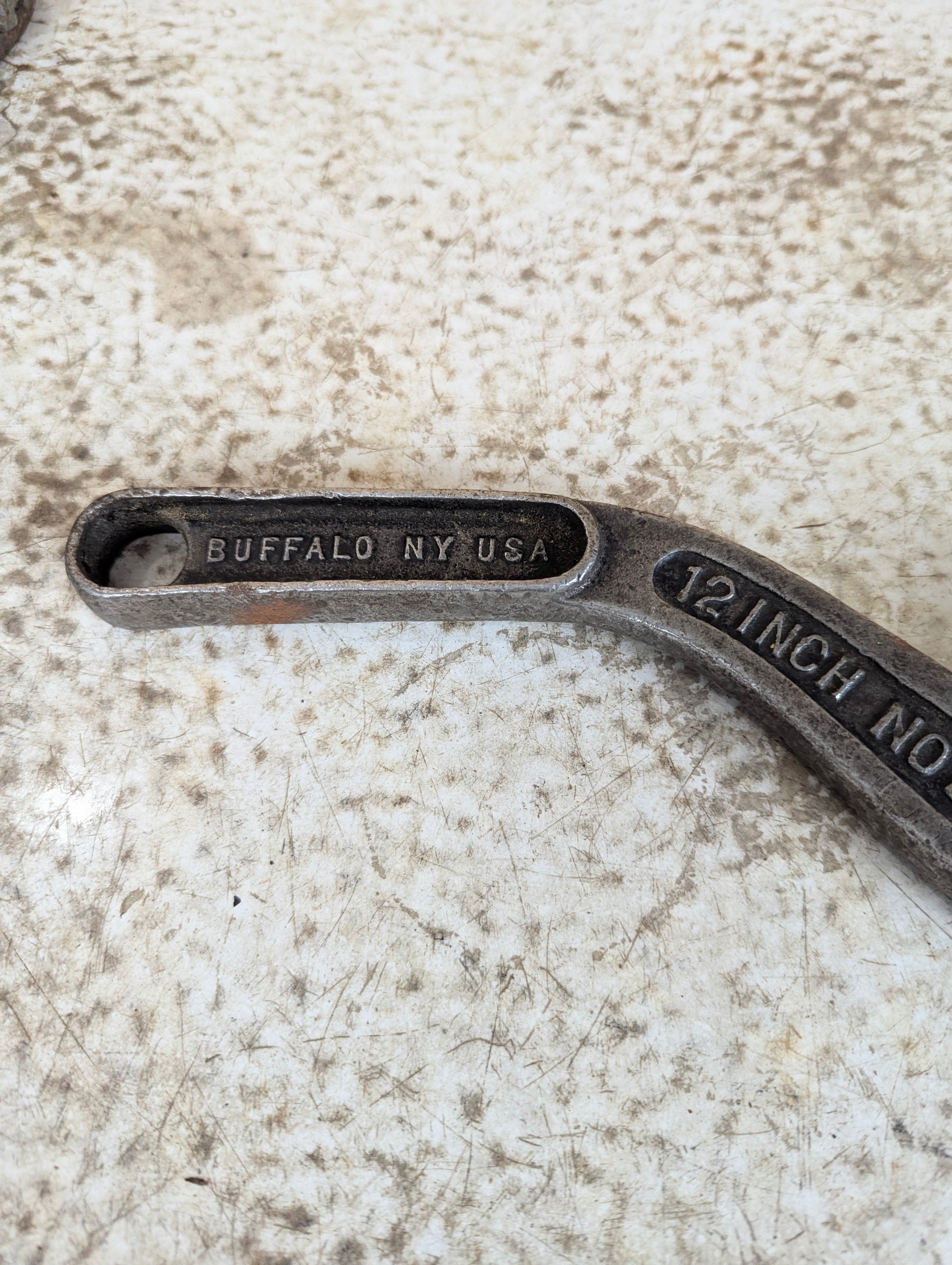 Vintage Westcott No. 82 Curved 12-Inch Adjustable Wrench - view 2