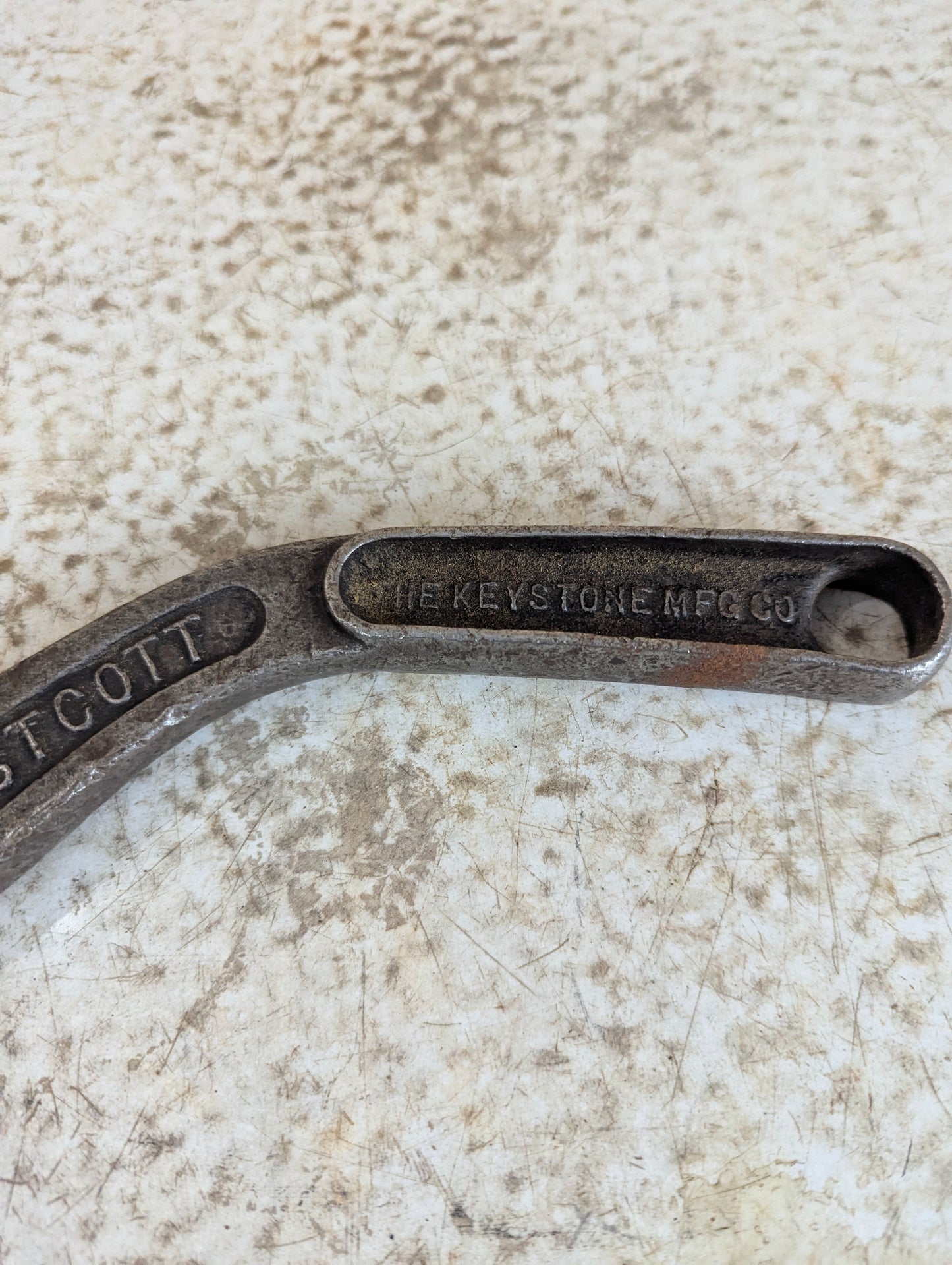 Vintage Westcott No. 82 Curved 12-Inch Adjustable Wrench - view 5