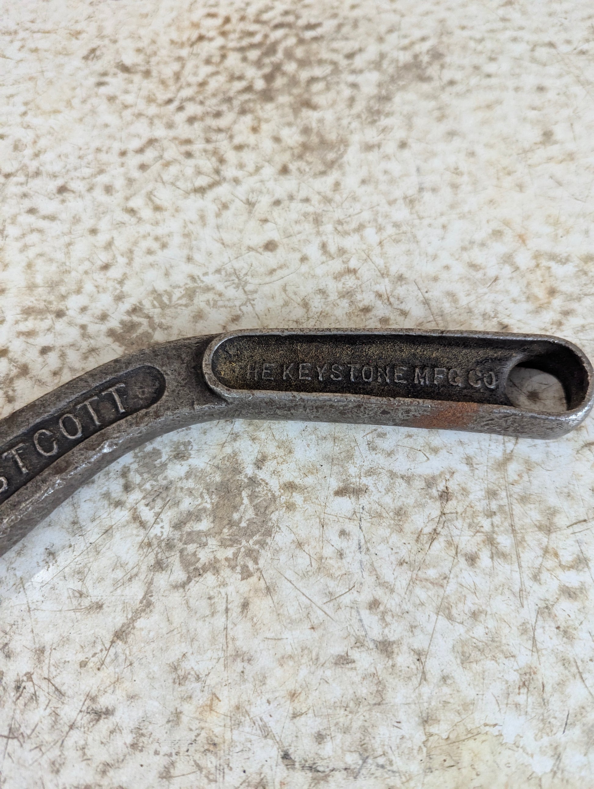 Vintage Westcott No. 82 Curved 12-Inch Adjustable Wrench - view 5