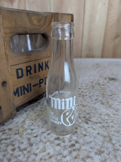 Vintage Wooden Crate of 24-4 oz Mini Pop Bottles - view 5
