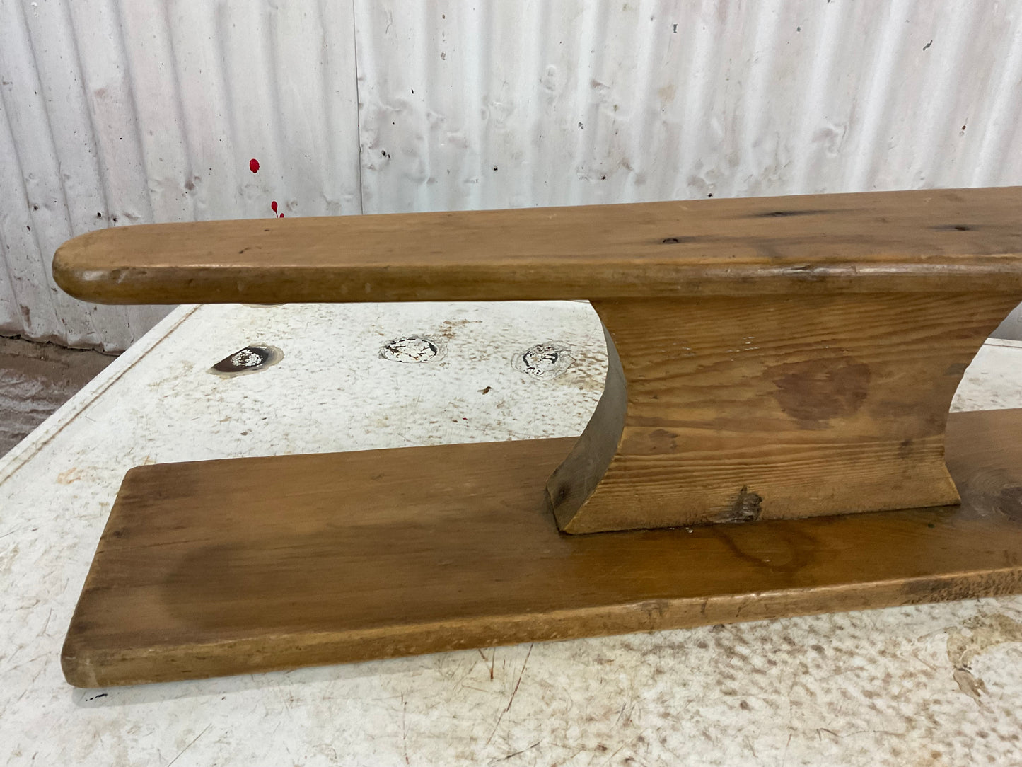 Vintage Wooden Portable Ironing Board - view 4
