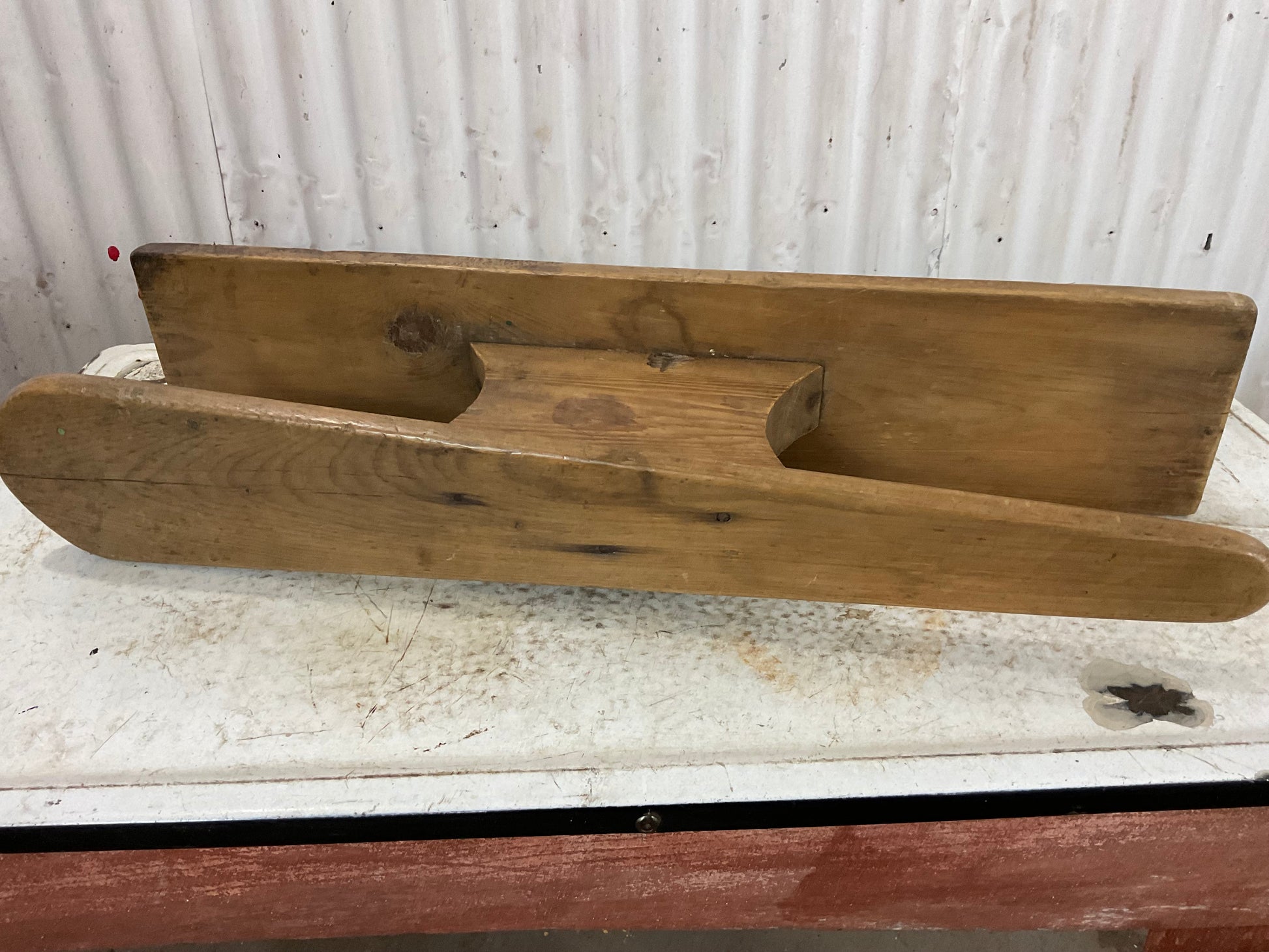 Vintage Wooden Portable Ironing Board - view 5
