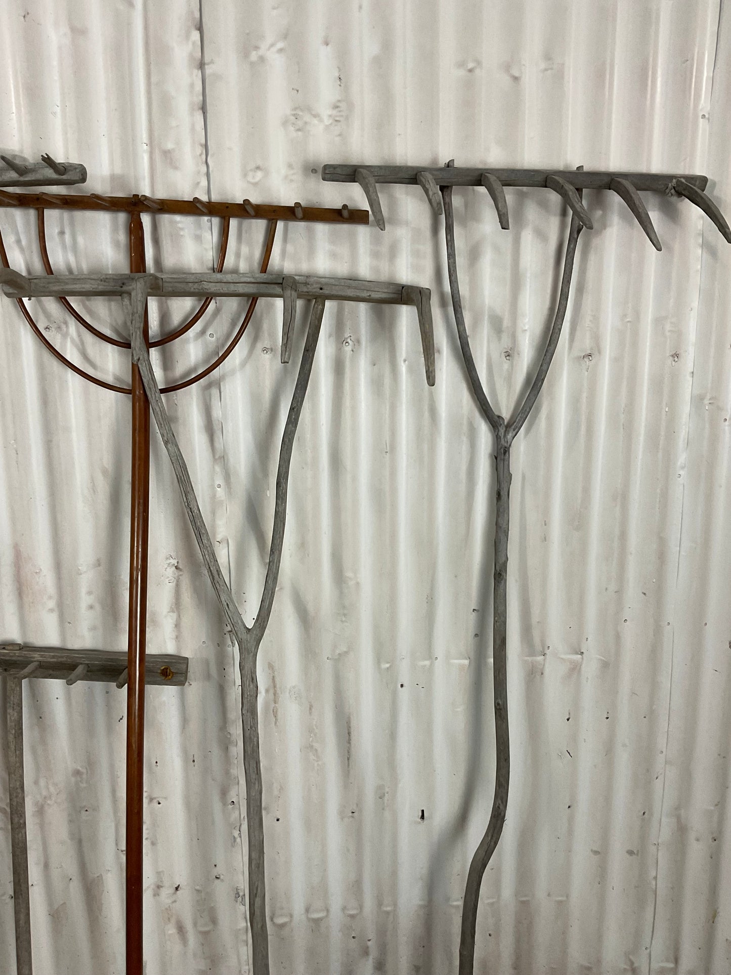 Vintage Wooden Rakes - view 3