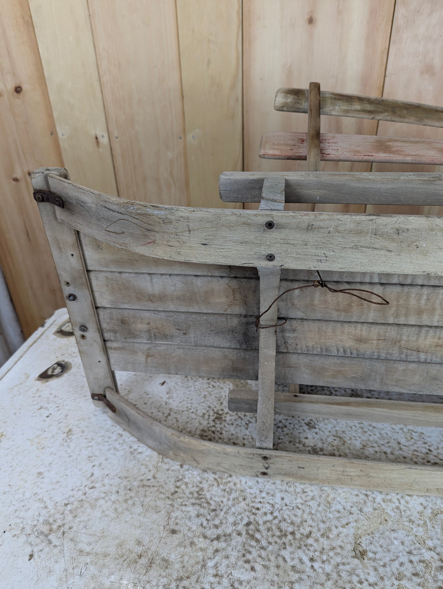 Vintage Wooden Sled - view 4