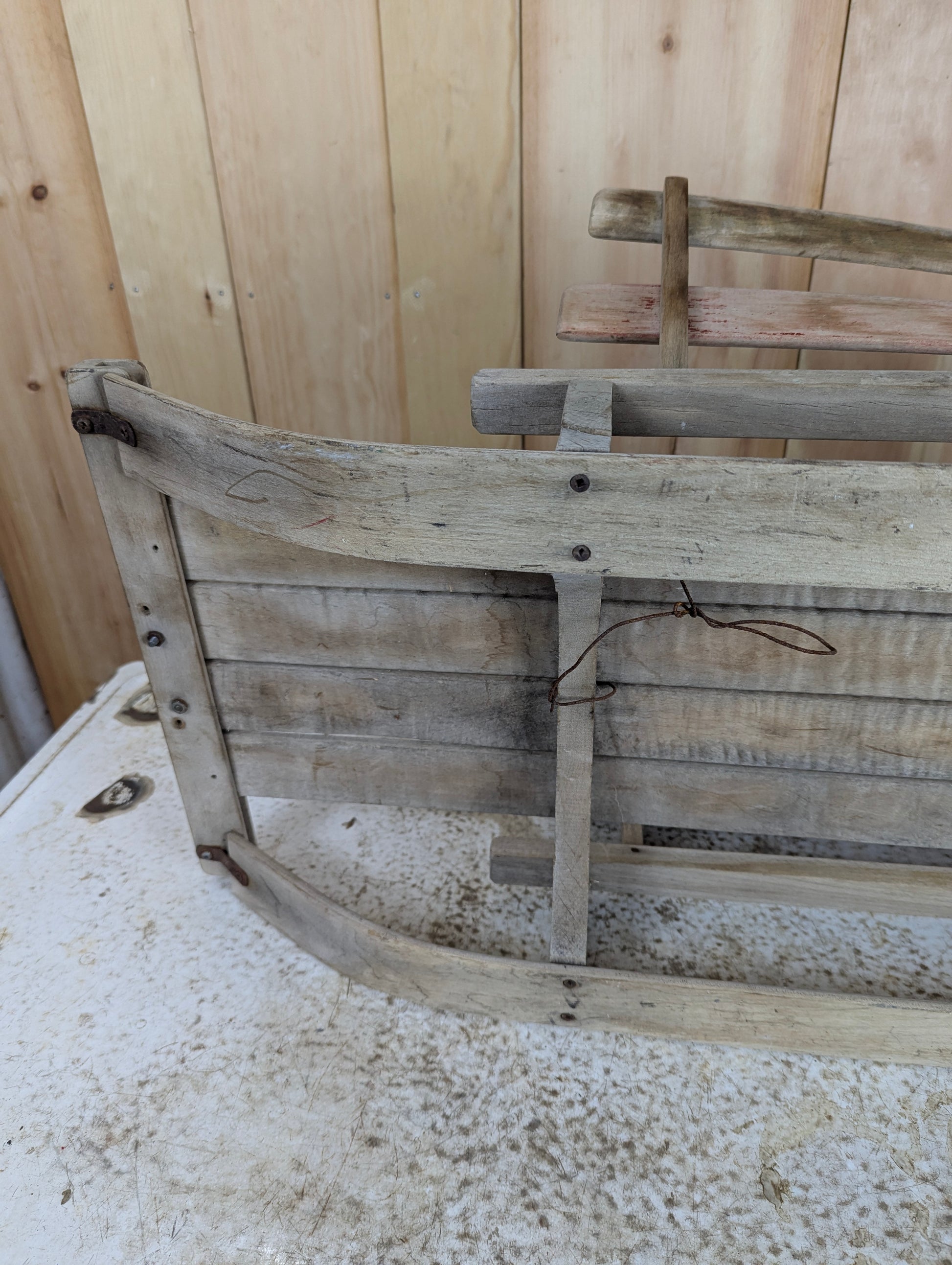 Vintage Wooden Sled - view 4