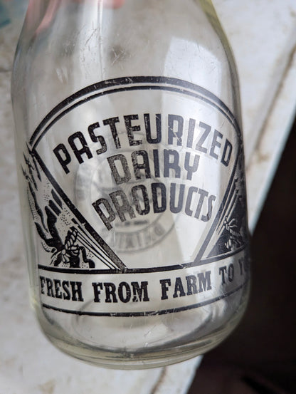Wartime Prince Edward Dairies Quart Bottle with Cap - view 4