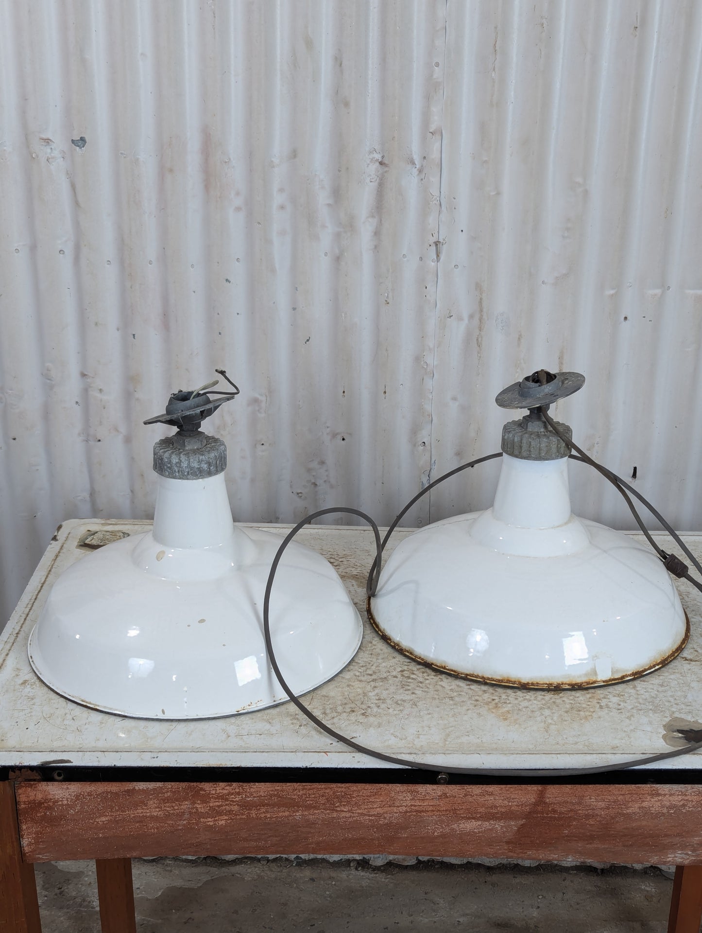 White Enamel Lights