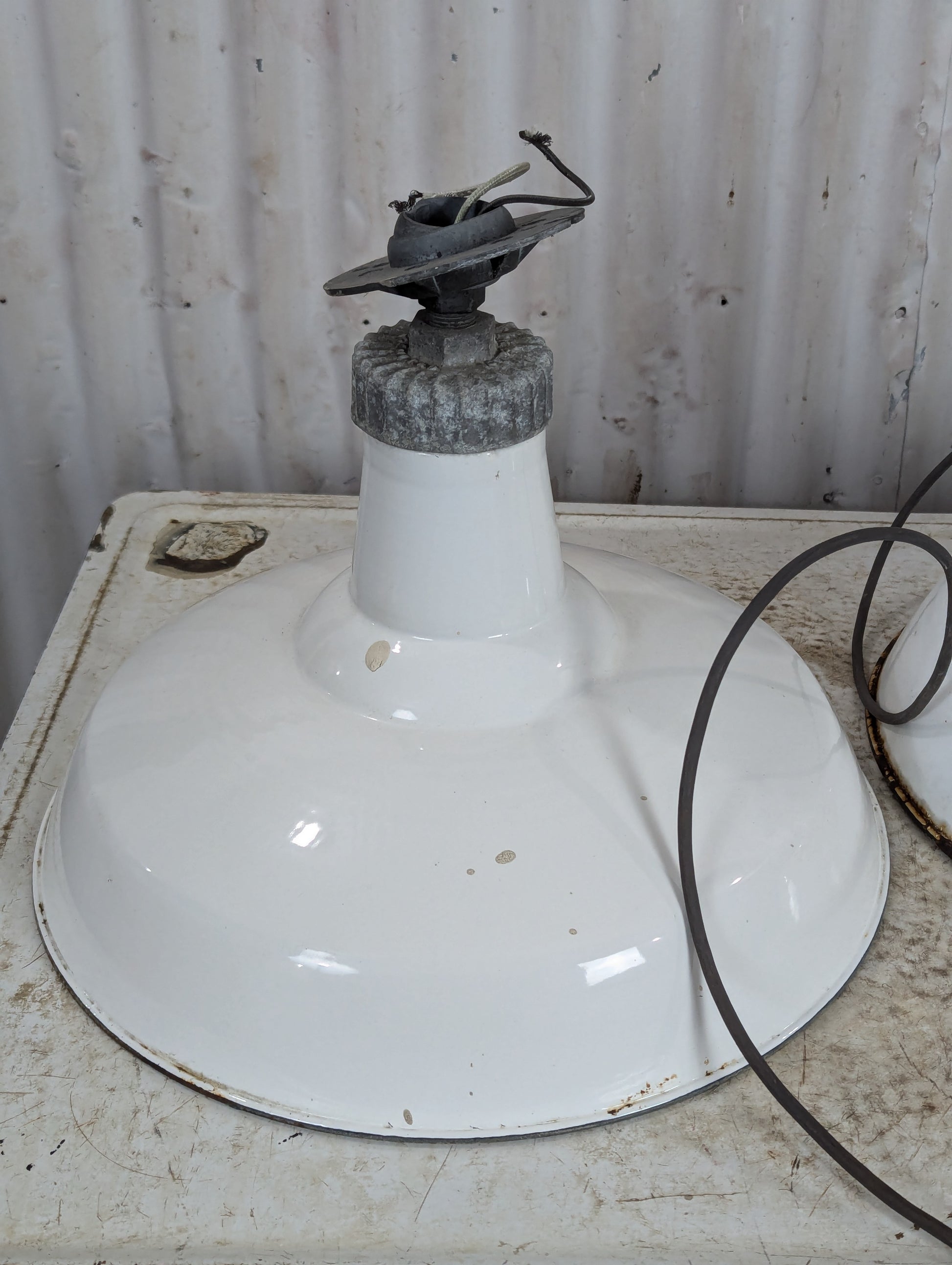 White Enamel Lights - view 2
