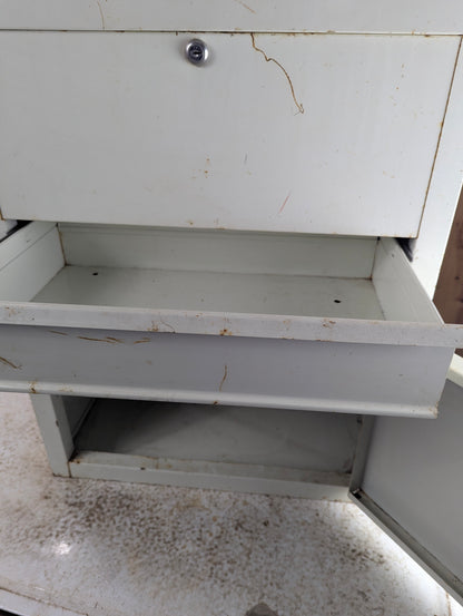 White Metal Cabinet - view 3