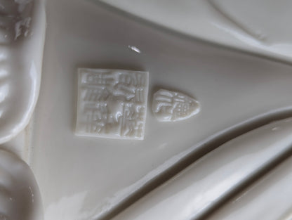 White Porcelain Shakyamuni Abhya Mudra Buddha Statue - view 5
