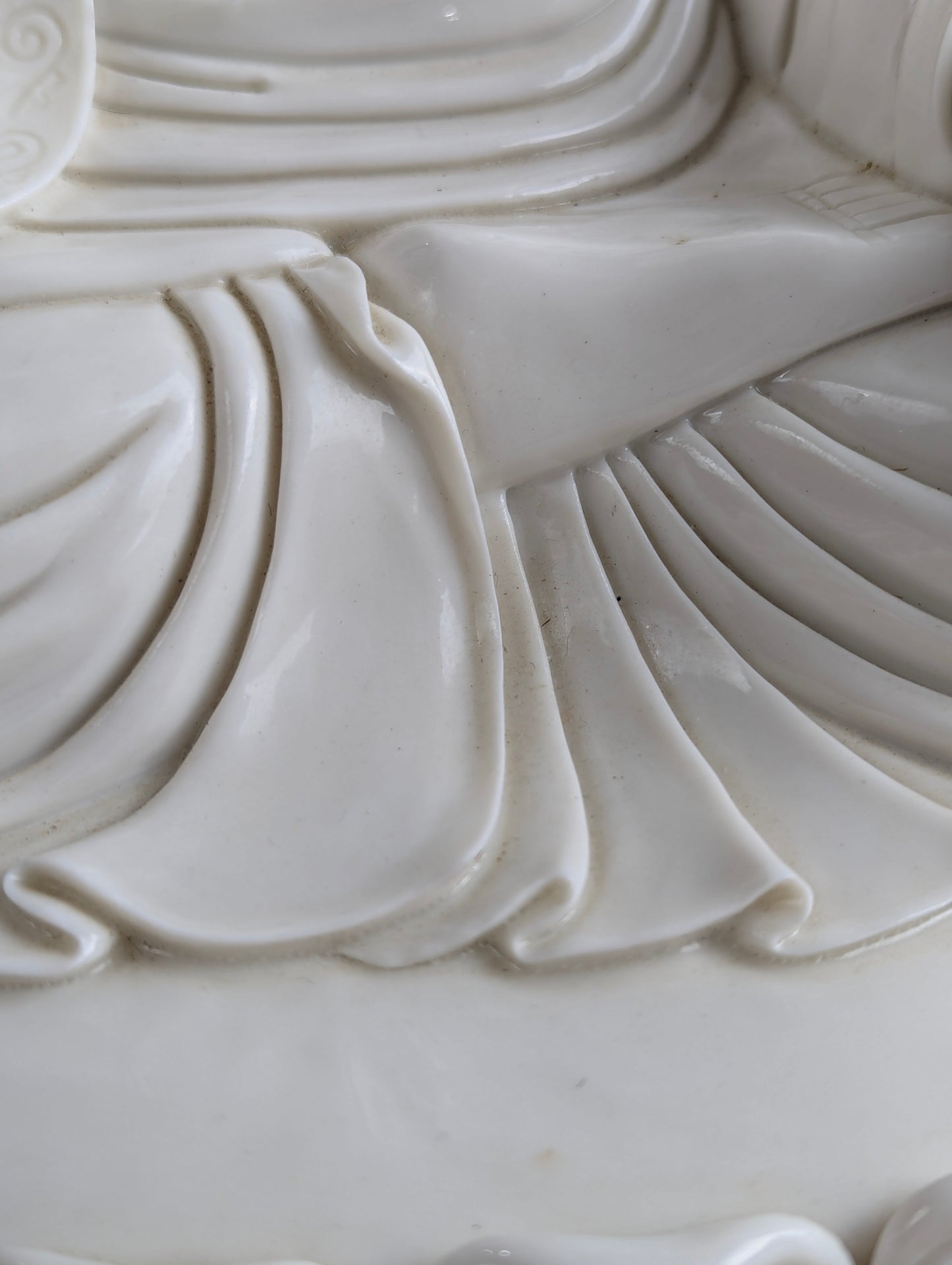 White Porcelain Shakyamuni Abhya Mudra Buddha Statue - view 9