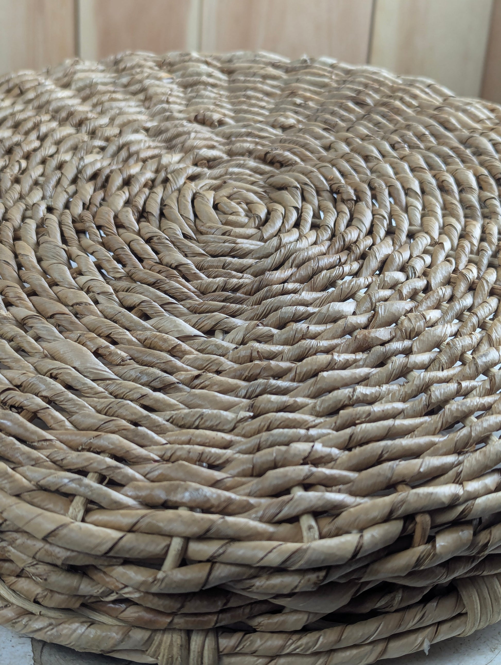 Wicker Woven 15" Serving Tray with Metal Handles - view 4