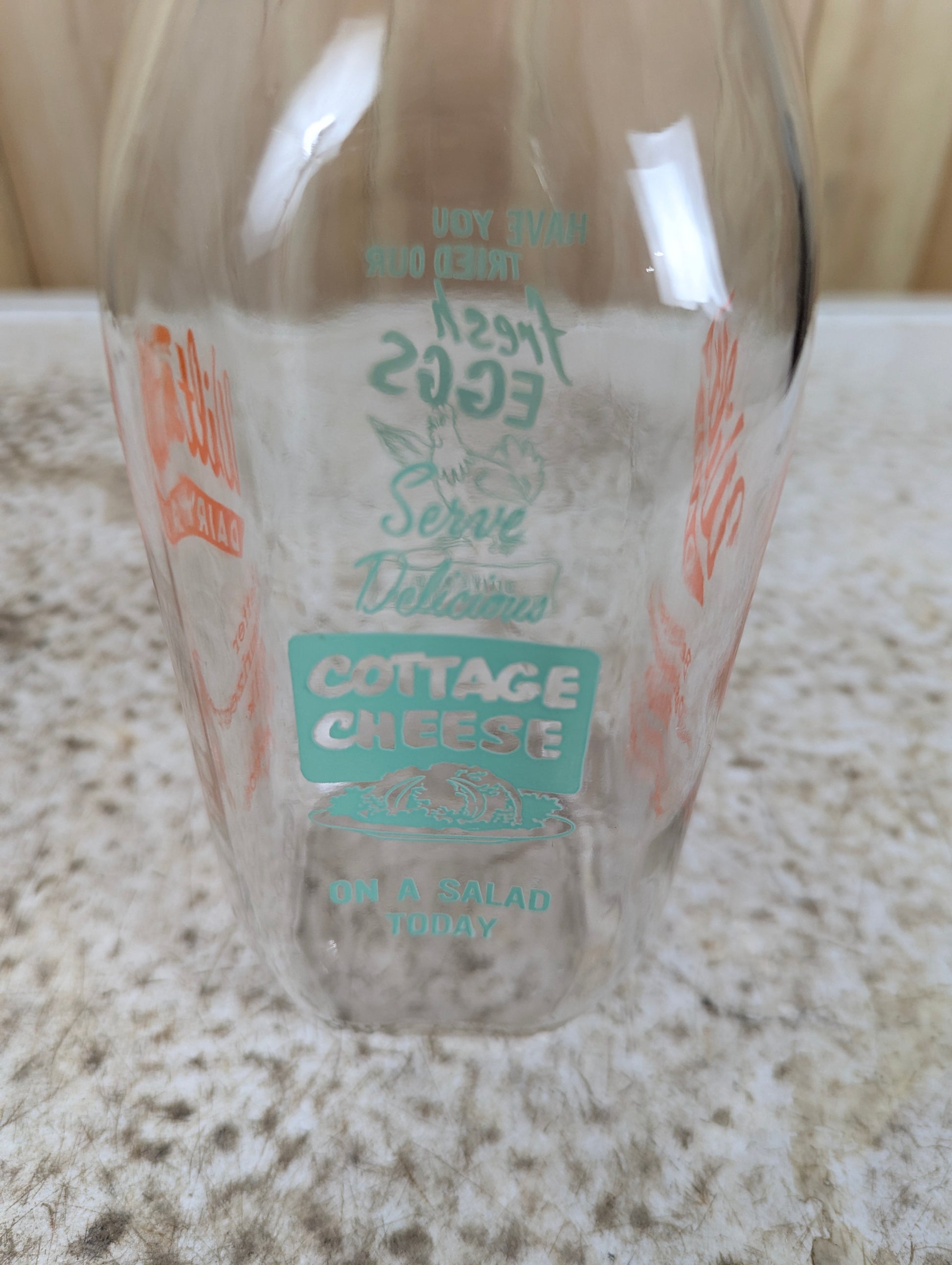 Wilt’s Dairy One Qt. Glass Milk Bottle with Milk Cap - view 3
