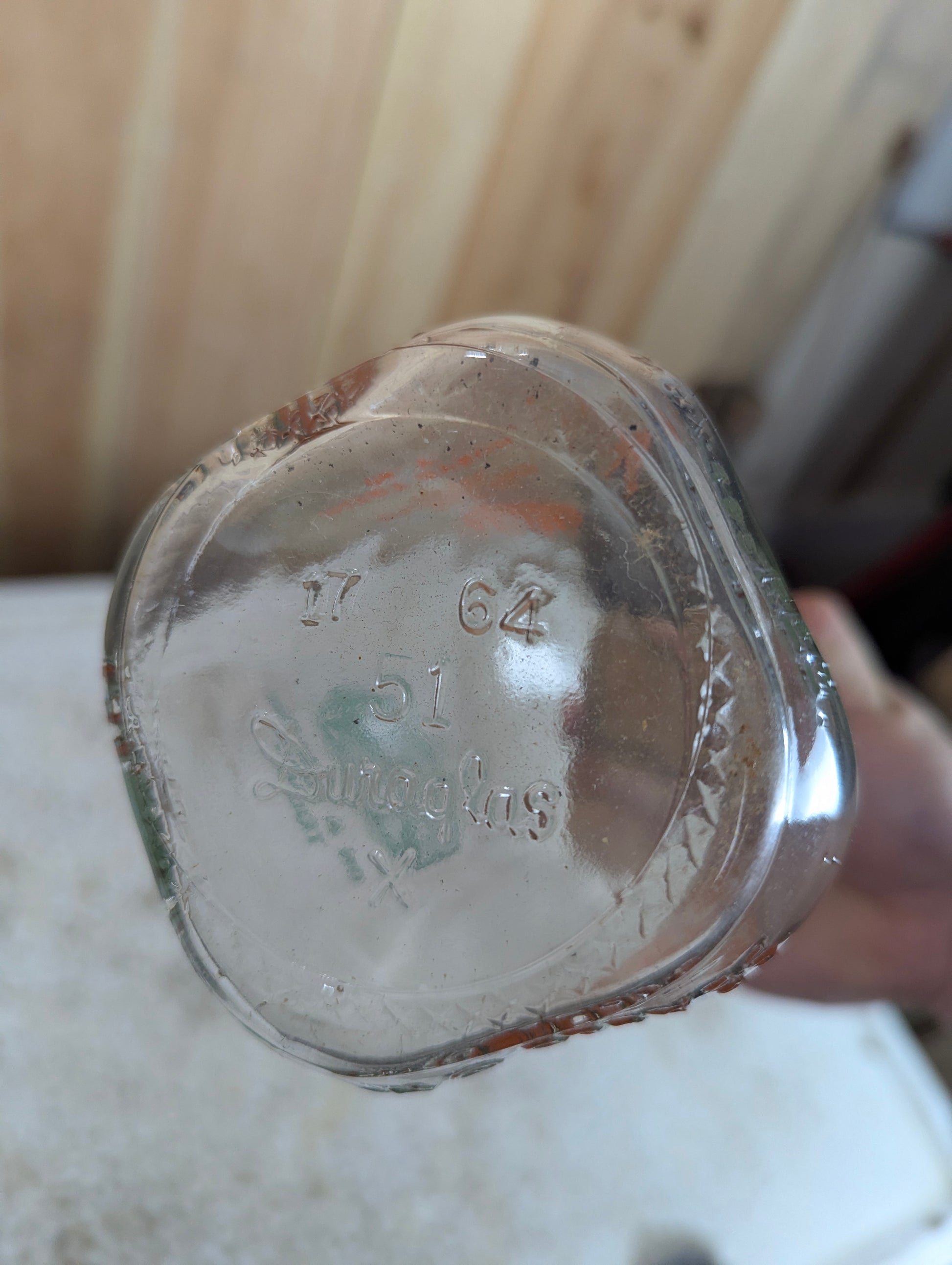 Wilt’s Dairy One Qt. Glass Milk Bottle with Milk Cap - view 5