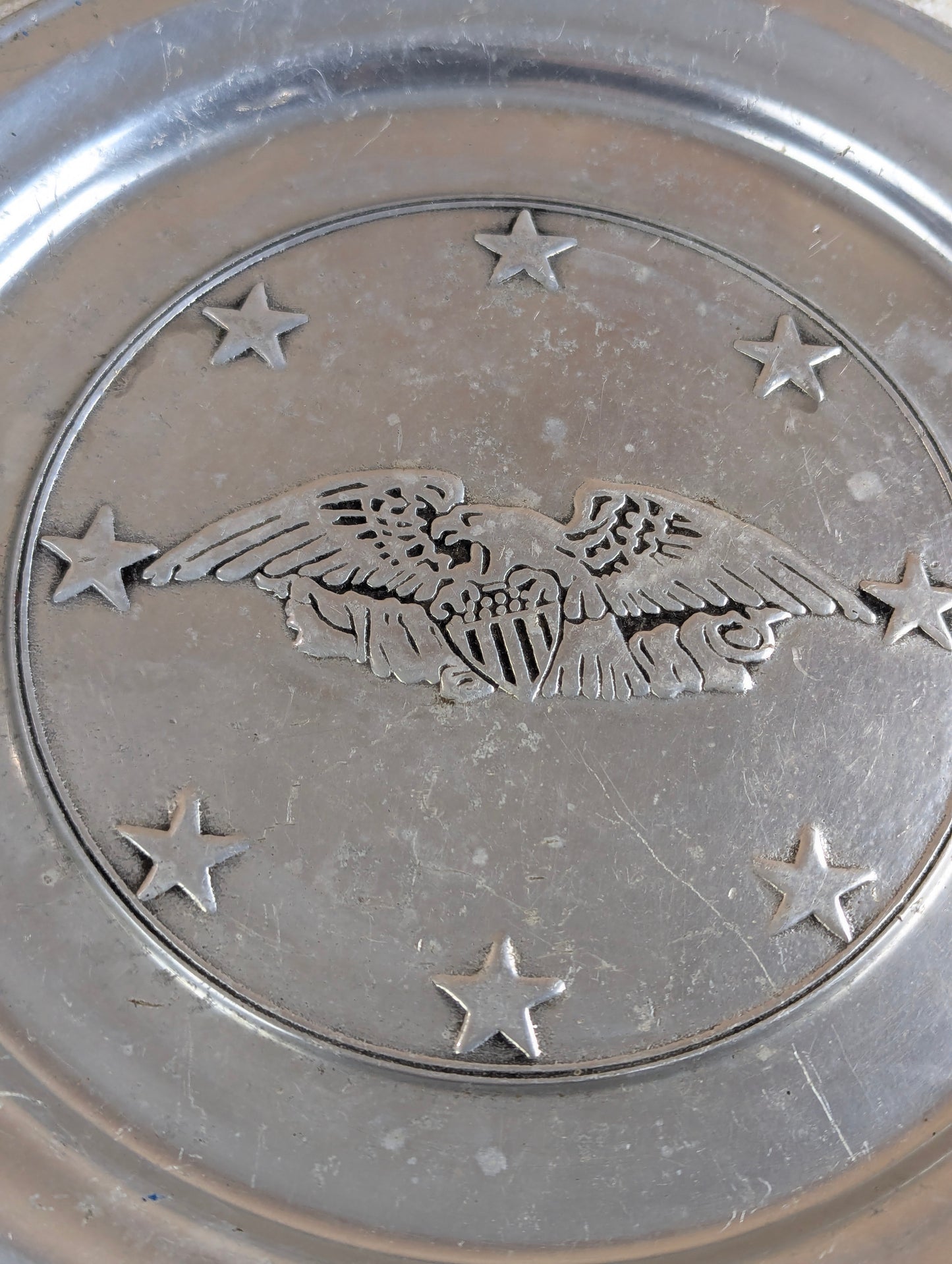 Wilton 11" Armetale Pewter Eagle Plate - view 2