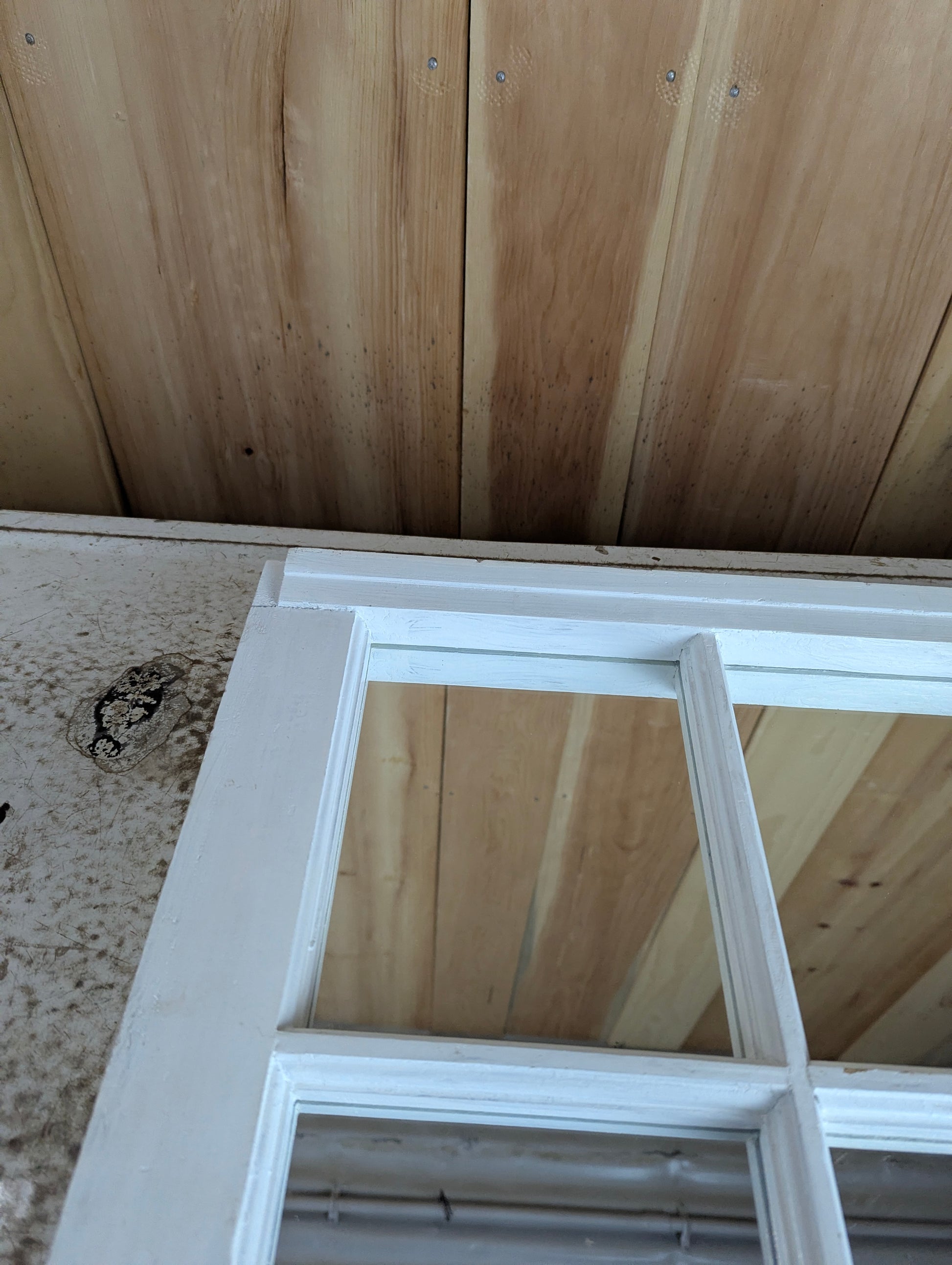 Wood Frame Six-pane Mirror - view 3
