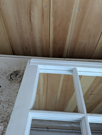 Wood Frame Six-pane Mirror - view 3
