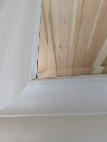 Wooden Framed Bevelled Mirror - view 2