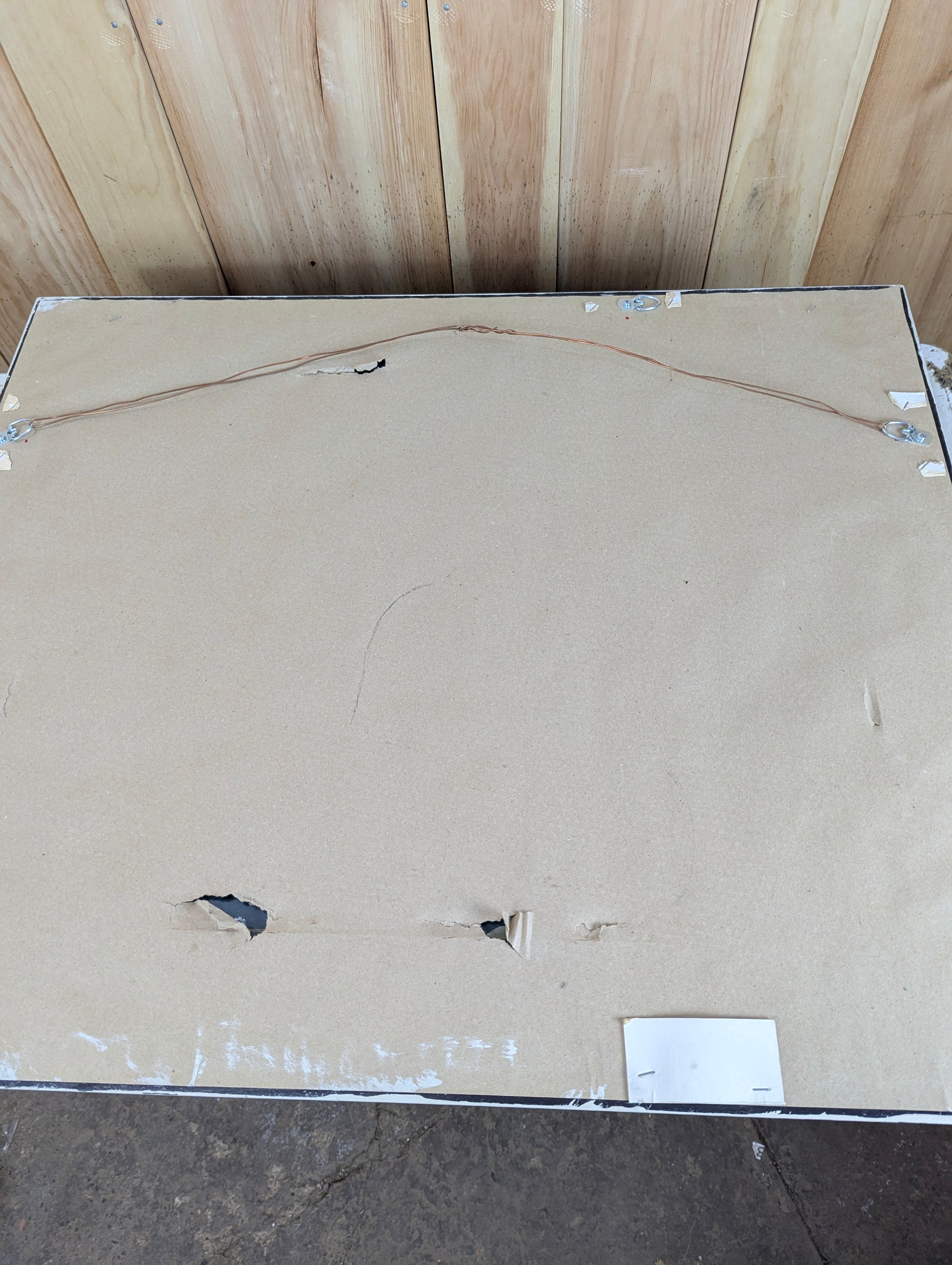 Wooden Framed Bevelled Mirror - view 3