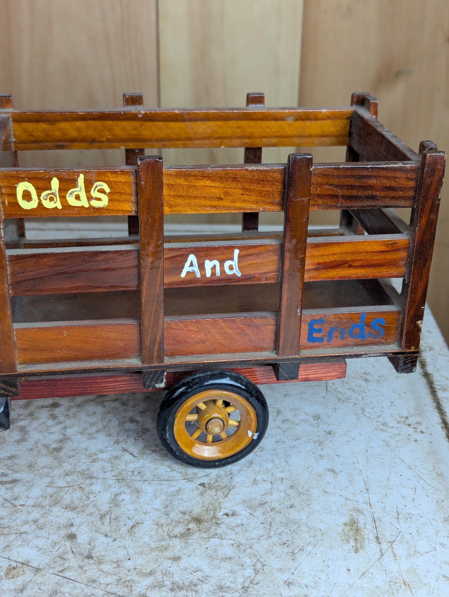 Wooden Vintage Delivery Truck Toy - view 3