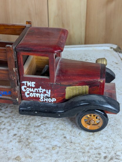 Wooden Vintage Delivery Truck Toy - view 4