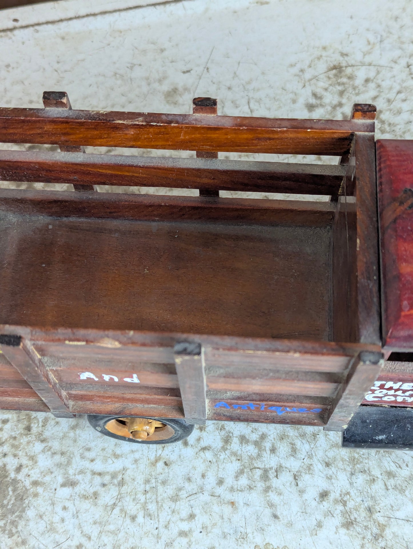 Wooden Vintage Delivery Truck Toy - view 6