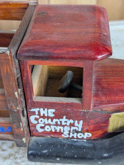 Wooden Vintage Delivery Truck Toy - view 7