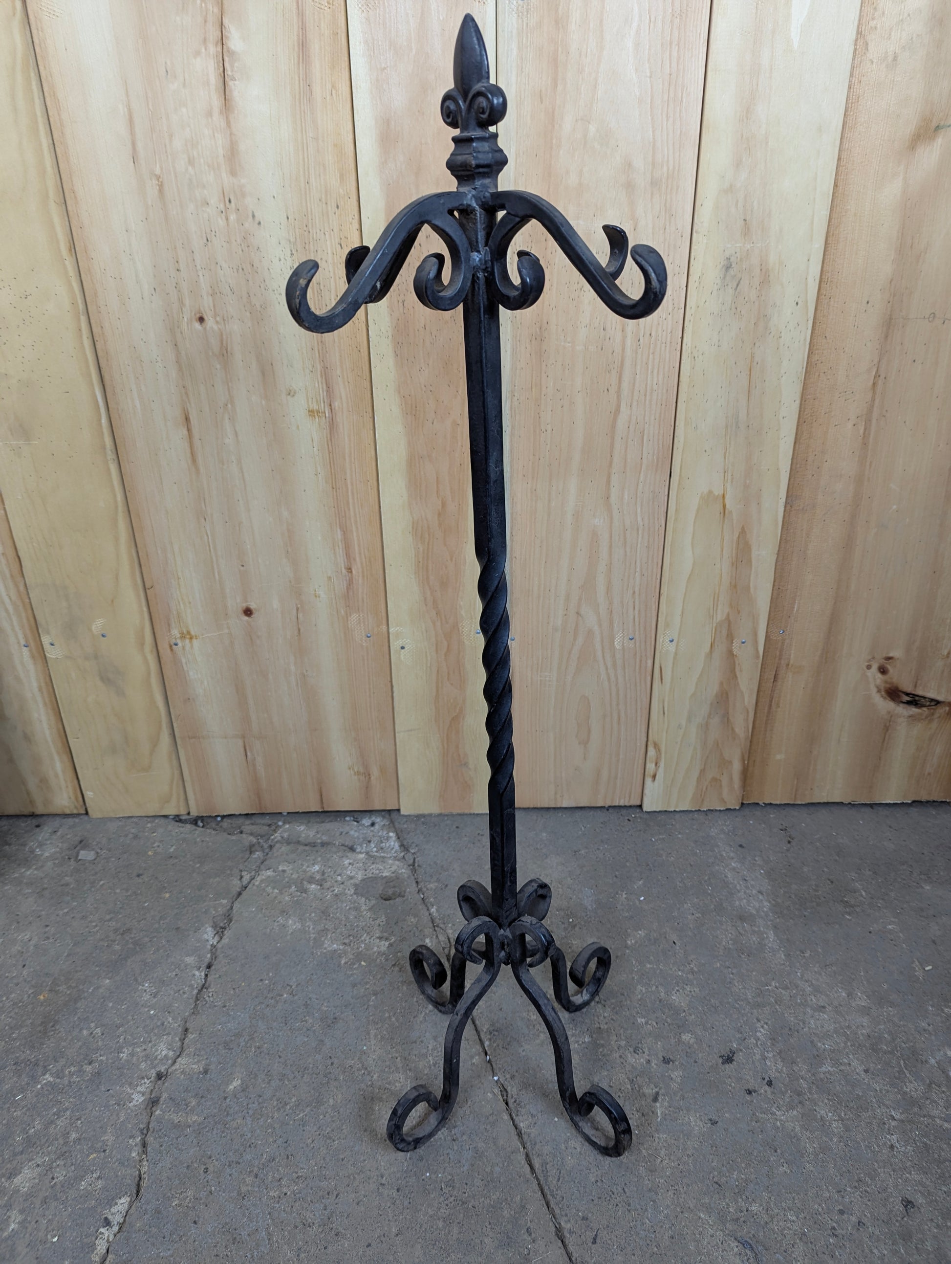 Wrought Iron Fireplace Tool Stand