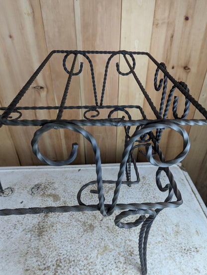 Wrought Iron Plant Bench Side Table - view 3