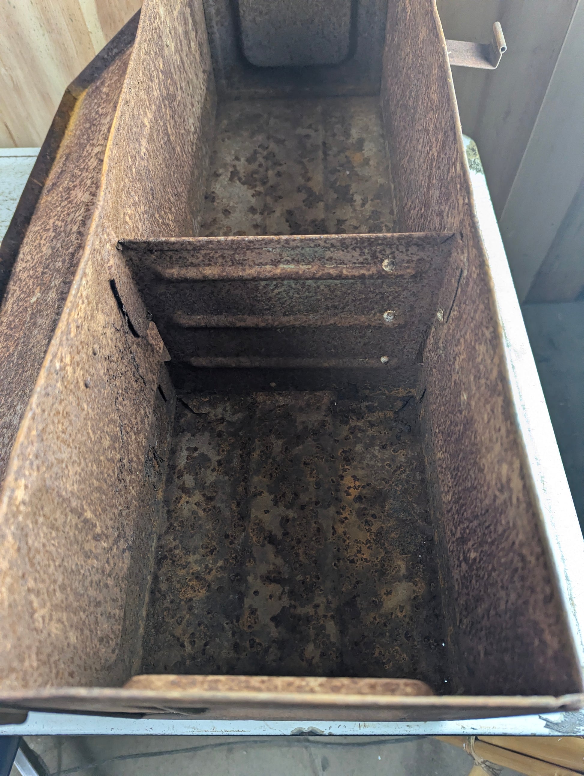 WW2 1943 Anti-Tank Mine Military Ammunition Crate Box Rusted Bottom - view 7
