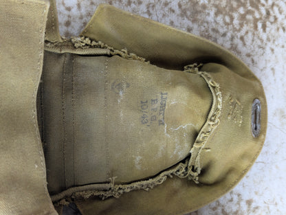 WW2 1943 Named Canadian Military Mk II Light Gas Mask Respirator in Carrier - view 2